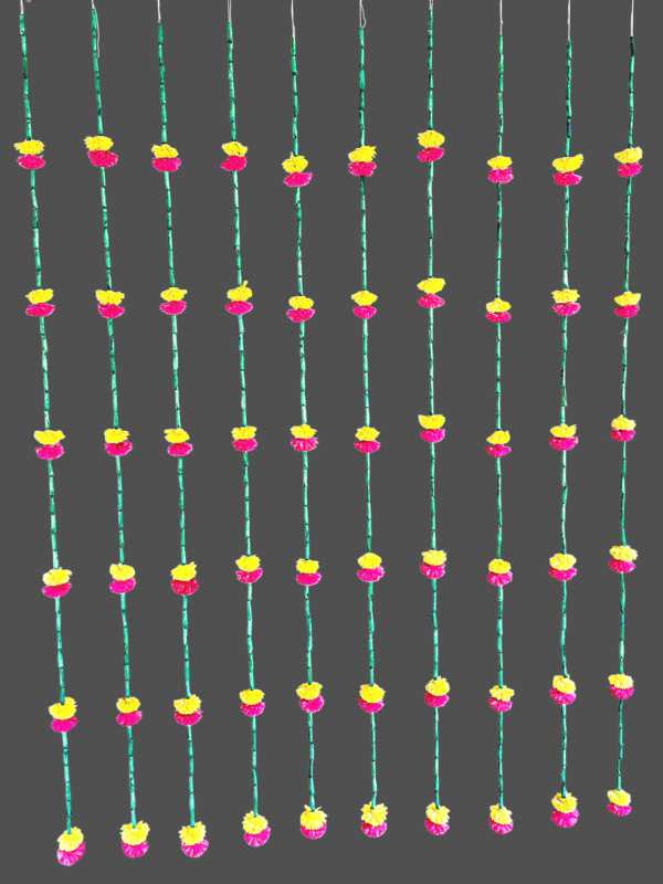 Decorative garlands for wedding backdrop decoration
