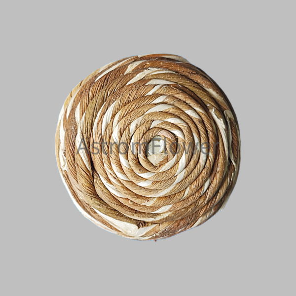 Handmade natural sola wood rope ball