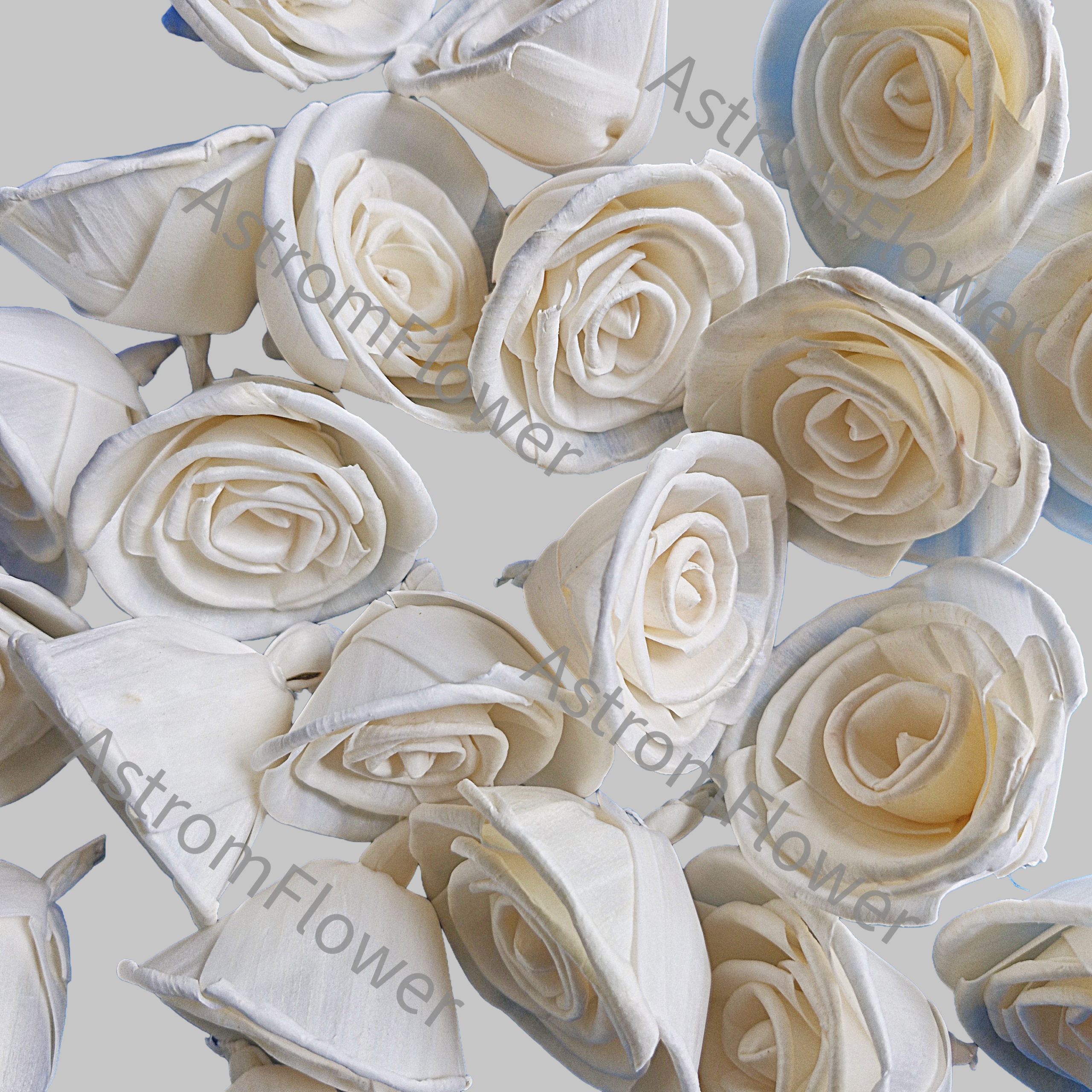 Handcrafted sola wood rose decorative flower