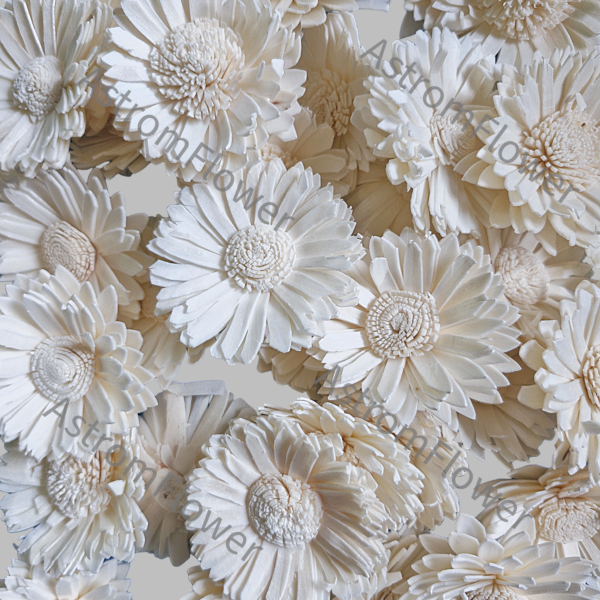 Sola Wood Sun Flower Close Up Petal Detail Handmade Flower