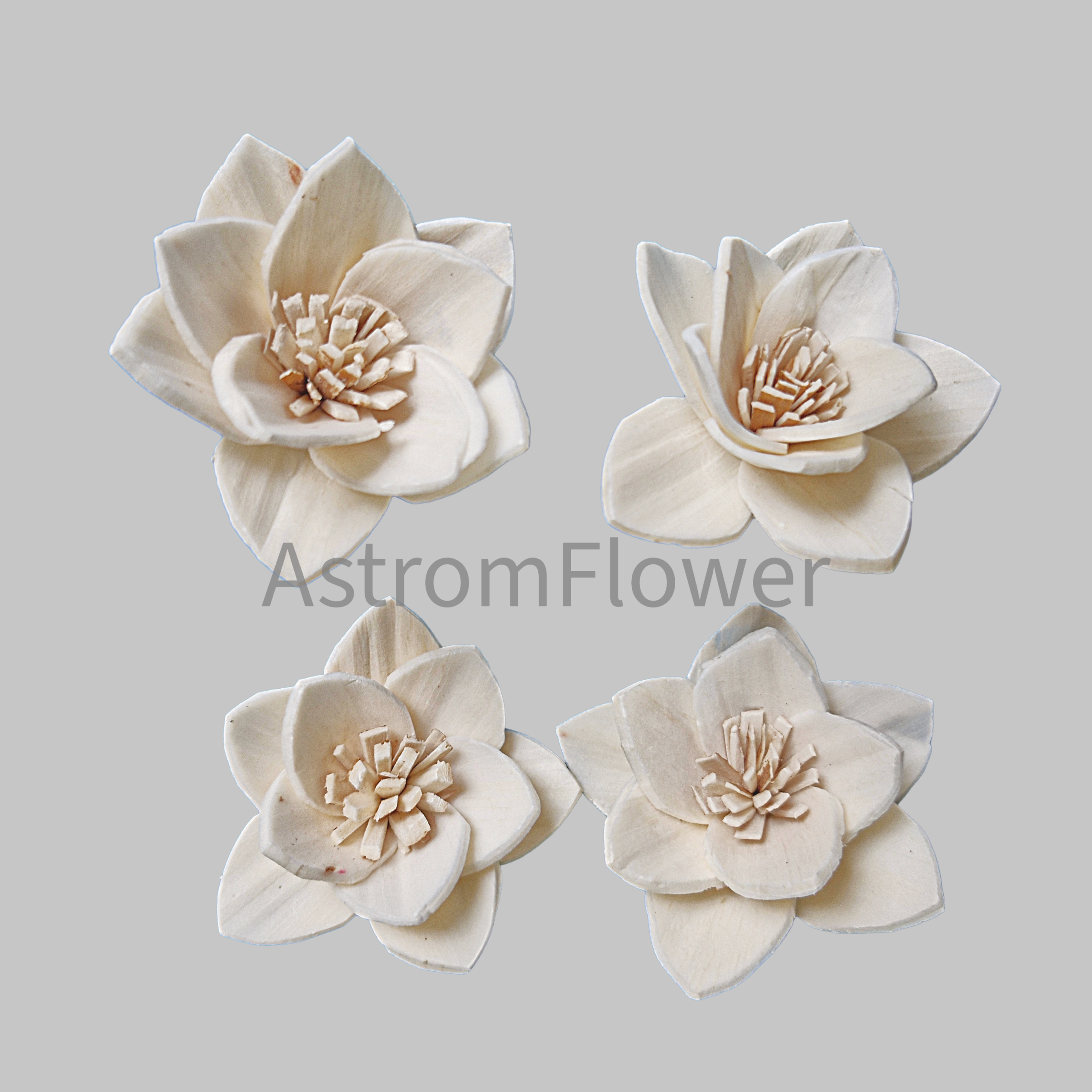 Brown Pingle Sola Wood Flower handmade