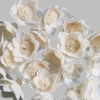 handmade wooden sola flower for DIY craft projects