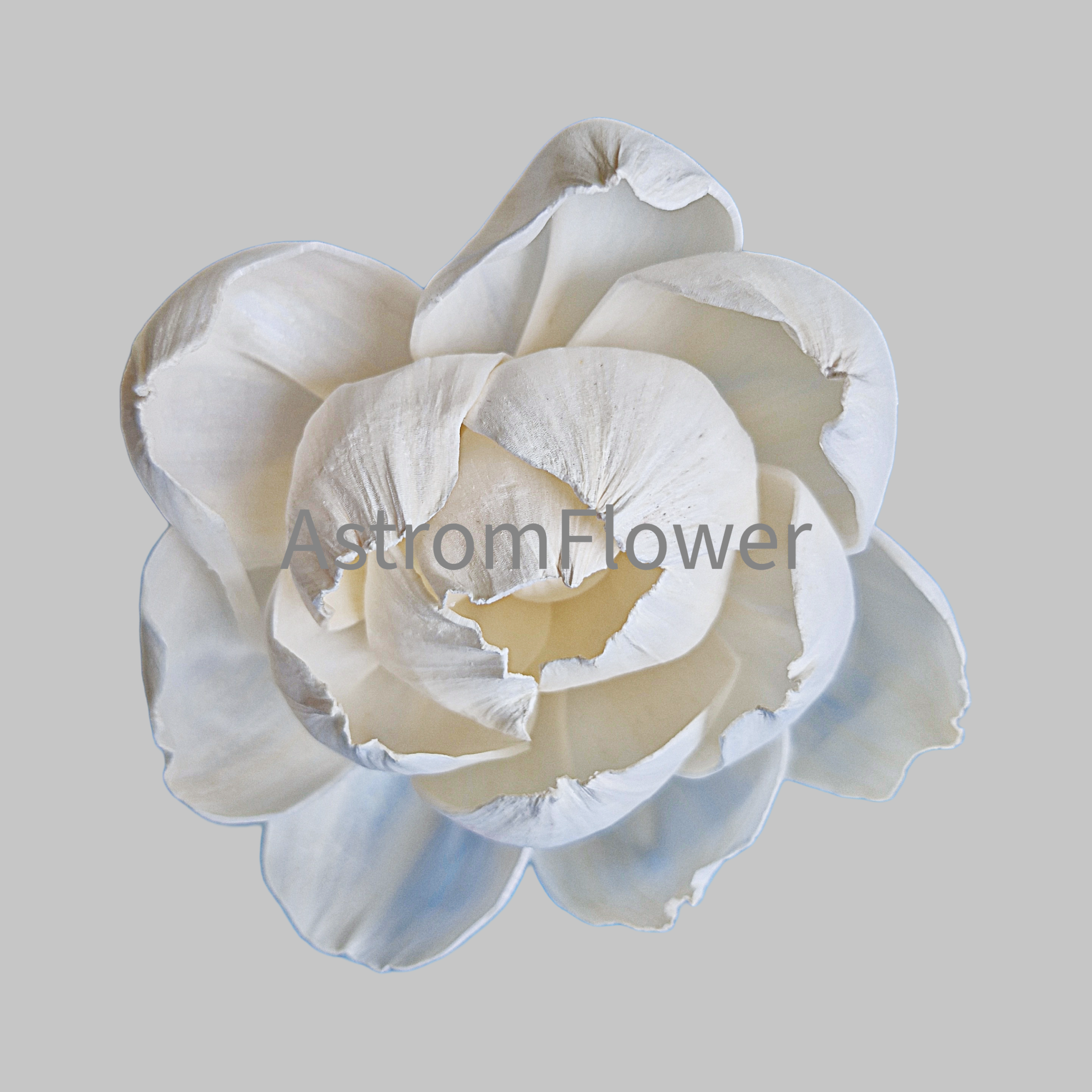 Handmade sola wood peony flower natural wooden flower for wedding bouquet DIY craft floral decoration eco friendly sola wood flower