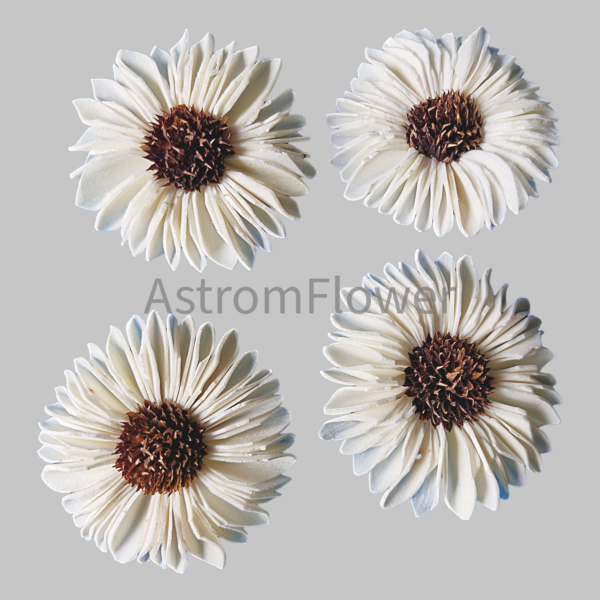Handmade sola wood sunflower flowers for craft decoration