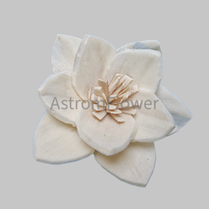 Brown Pingle Sola Wood Flower handmade natural wooden craft flower for wedding bouquet DIY decoration