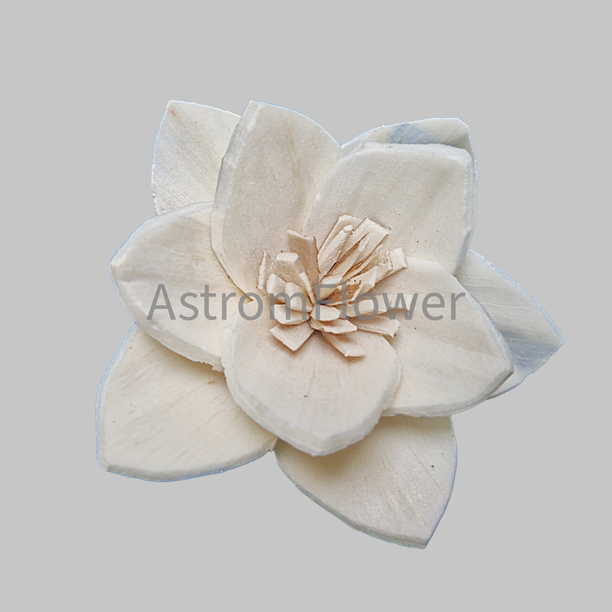 Brown Pingle Sola Wood Flower handmade natural wooden craft flower for wedding bouquet DIY decoration