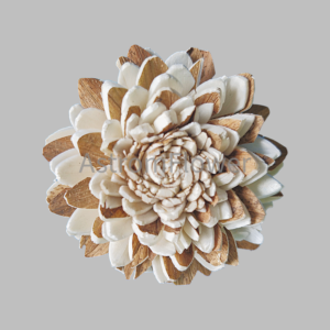 handcrafted Skin Zinnia Sola Wood Flower for wedding decoration