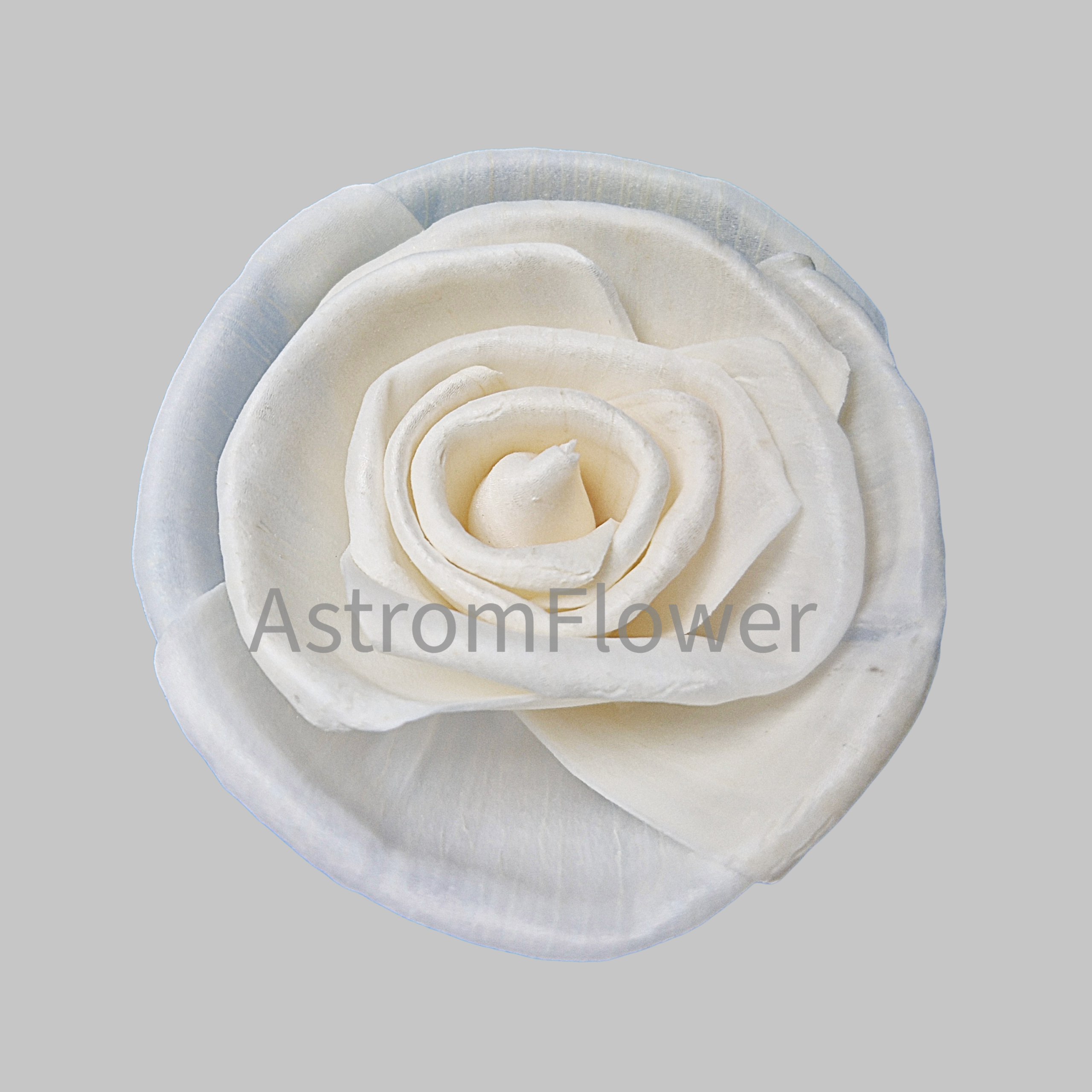 Natural sola wood flower handmade wooden rose bloom