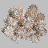 Skin Zinnia flower handmade from natural sola wood