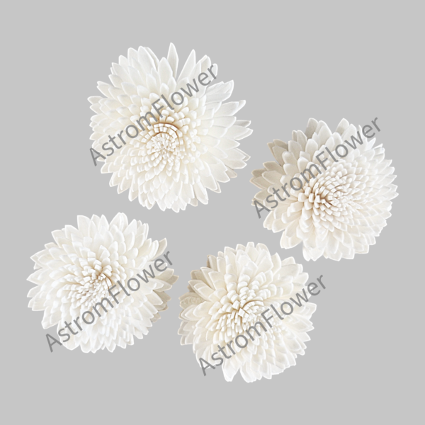 Handmade Ziniya sola wood flower for wholesale and export decor